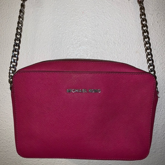 hot pink michael kors crossbody bag
